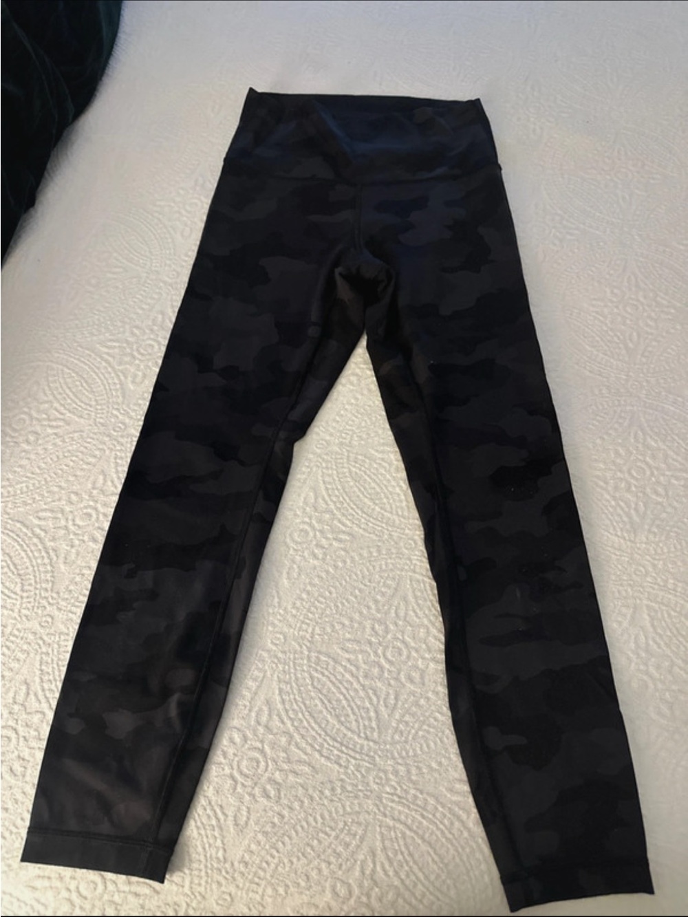 Lululemon Black Camo High-Waist Leggings